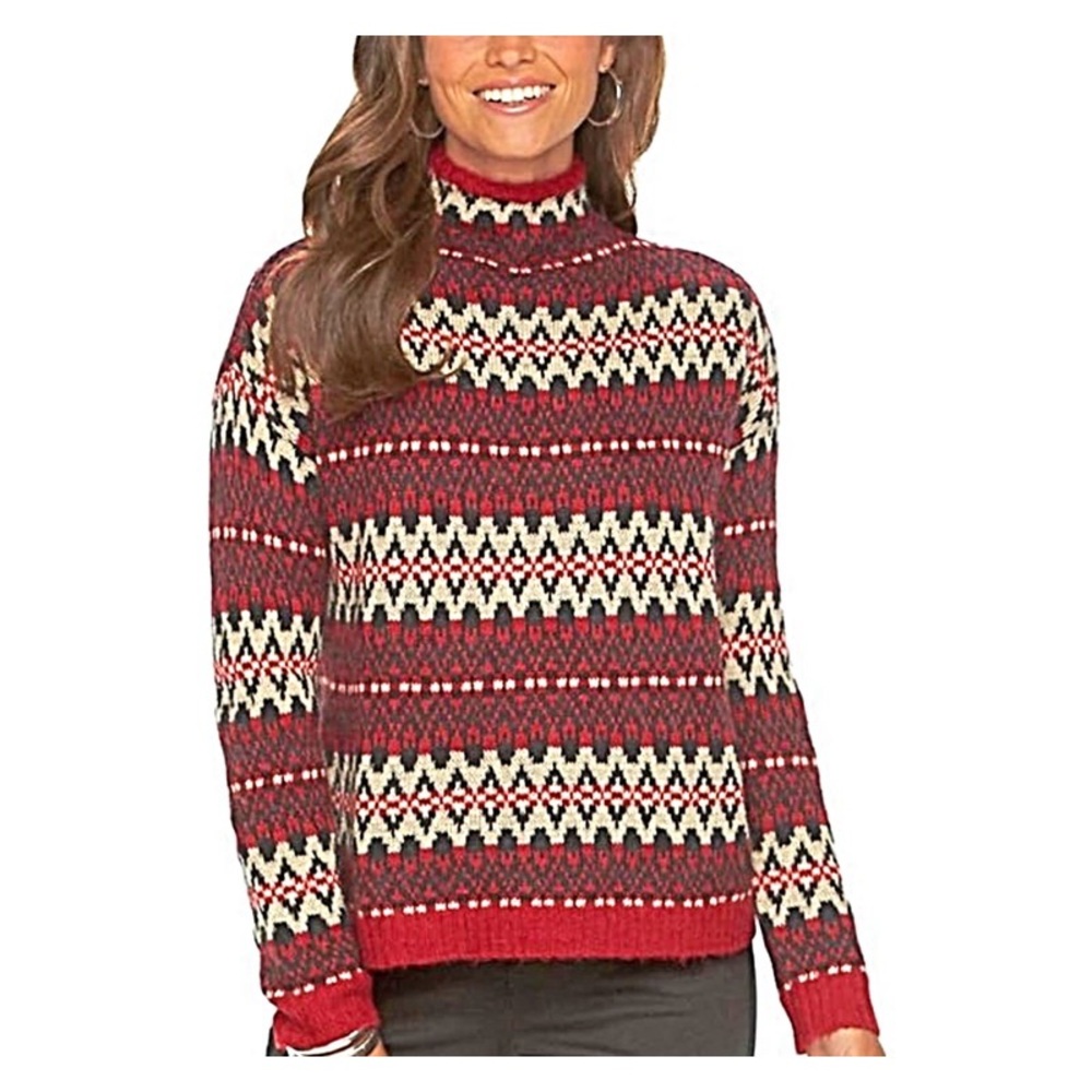 CHAPS Sweater by Ralph Lauren Sweater Mock Neck Size XL P
